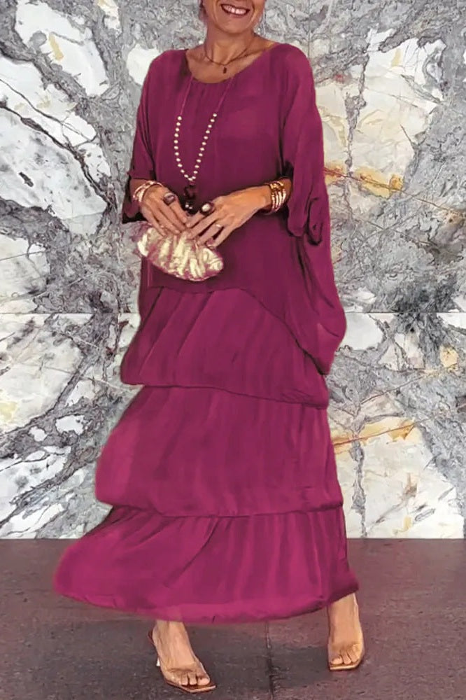 Abito A Strati Rosso – Stunning, Chic & Ready for Every Occasion Abiti Cerimonia Donna 0