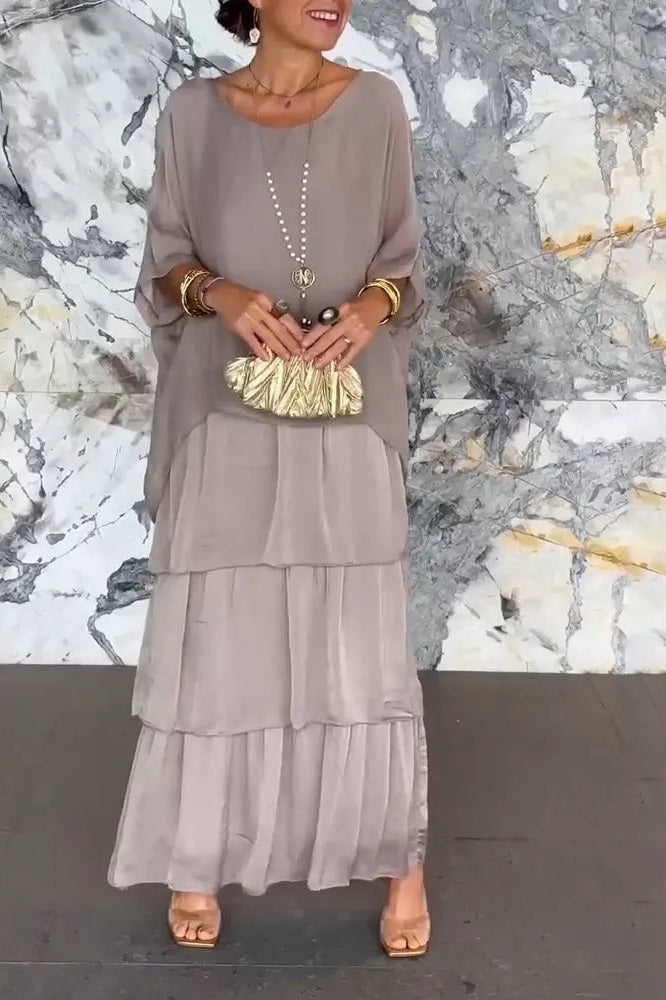 Abito Grigio a Strati – Elegante e Confortevole per Ogni Occasione [Abito Donna] 0