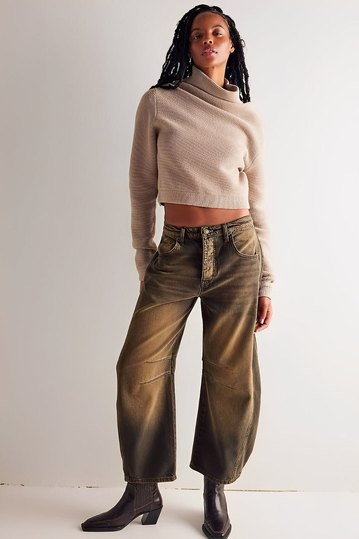 Adrienne - Classiche ampio taglio Barrel-Jeans per donne 9