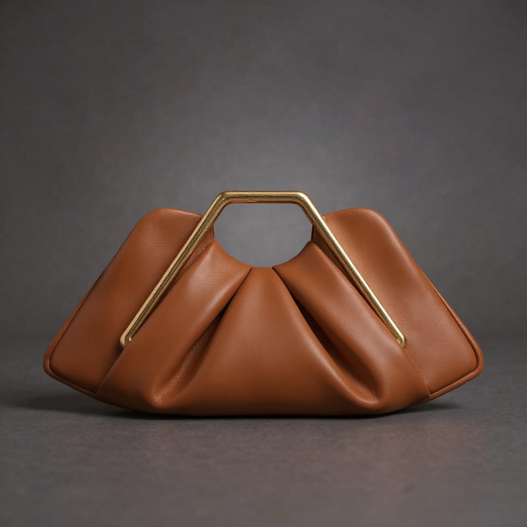 Aideen | Borsa Elegante con Manico Dorato 0