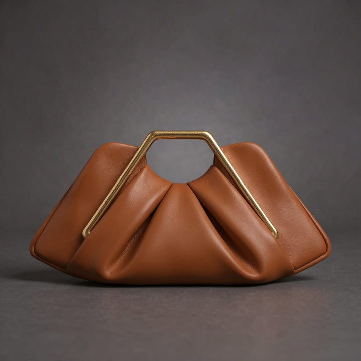 Aideen | Borsa Elegante con Manico Dorato 0