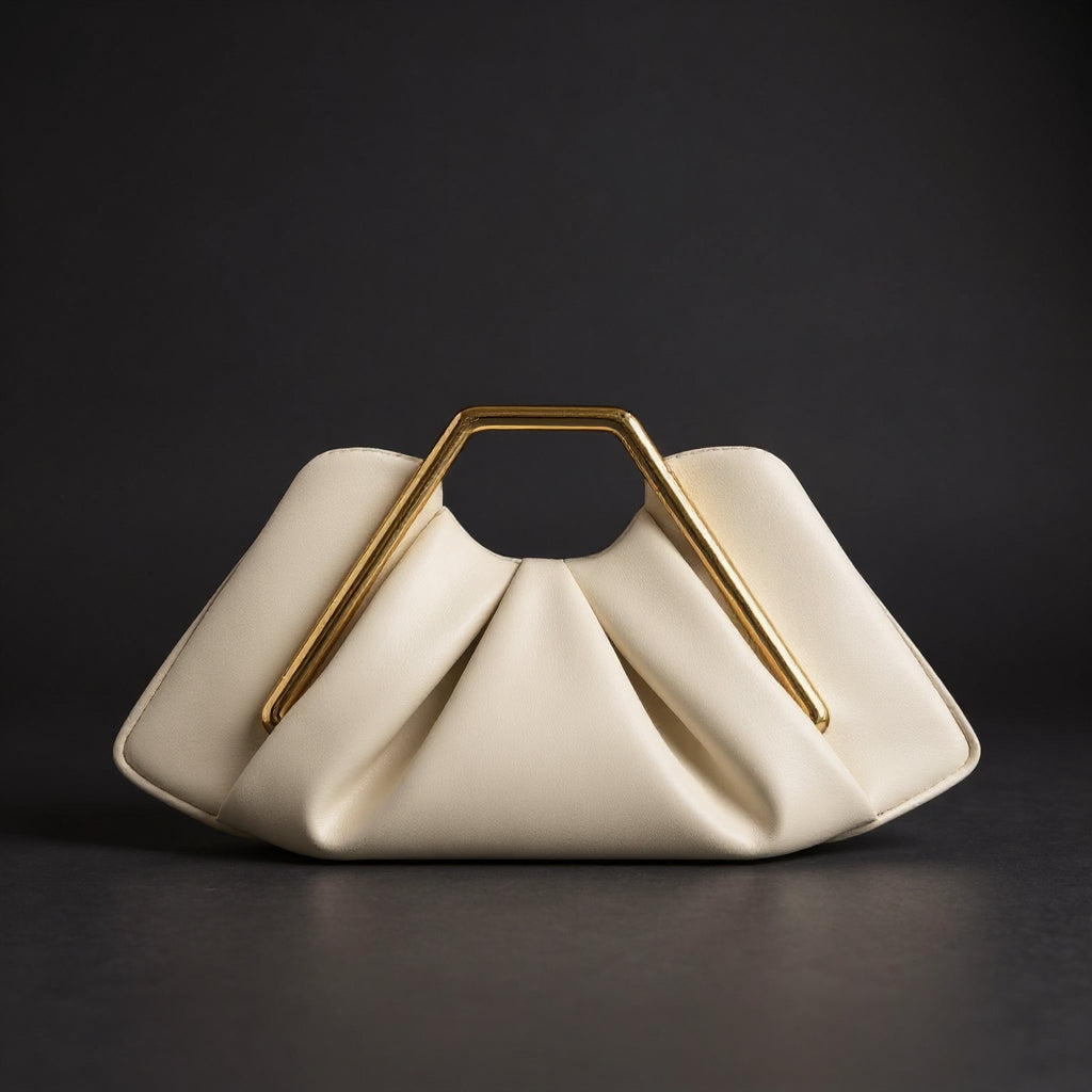 Aideen | Borsa Elegante con Manico Dorato 1