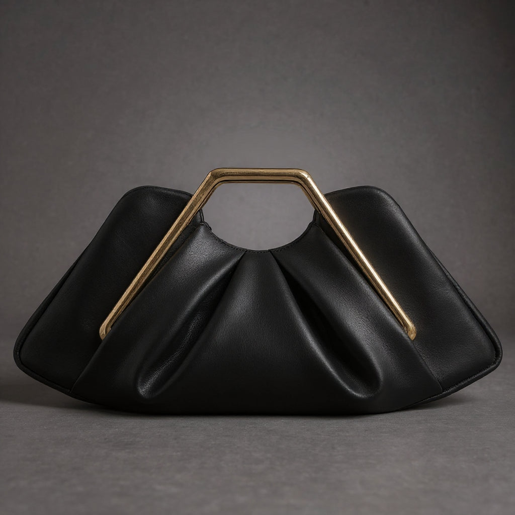 Aideen | Borsa Elegante con Manico Dorato 2