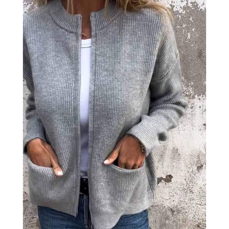 Almira | Cardigan Casual con Tasche Laterali 0