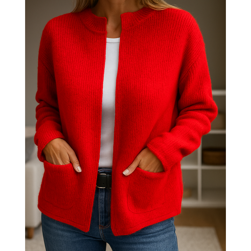 Almira | Cardigan Casual con Tasche Laterali 9