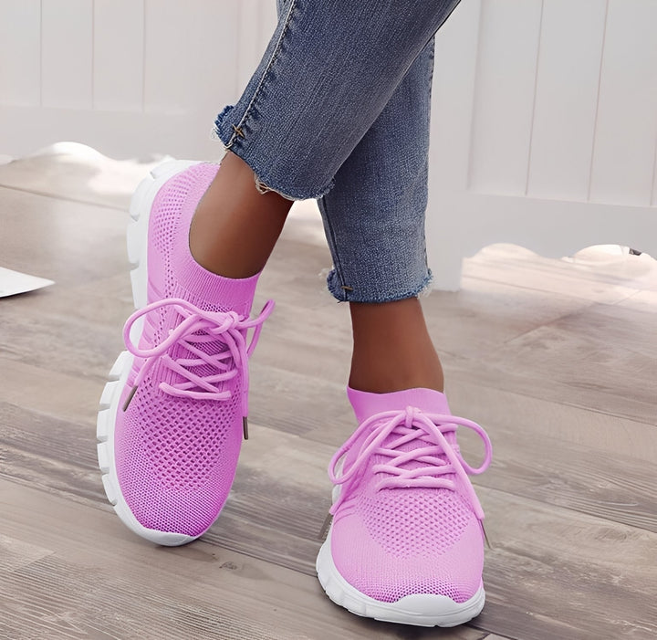 Amanda - Sneakers ortopediche in mesh intrecciato per donne 7
