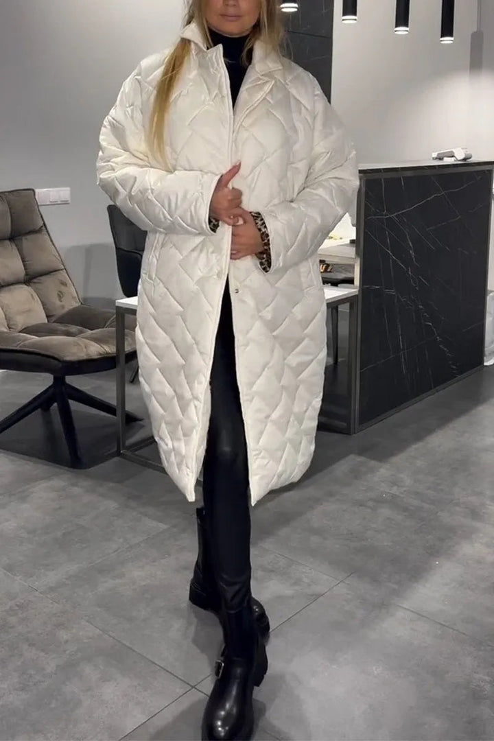 Anaïs | Cappotto Trapuntato con Fodera Leopardo 1
