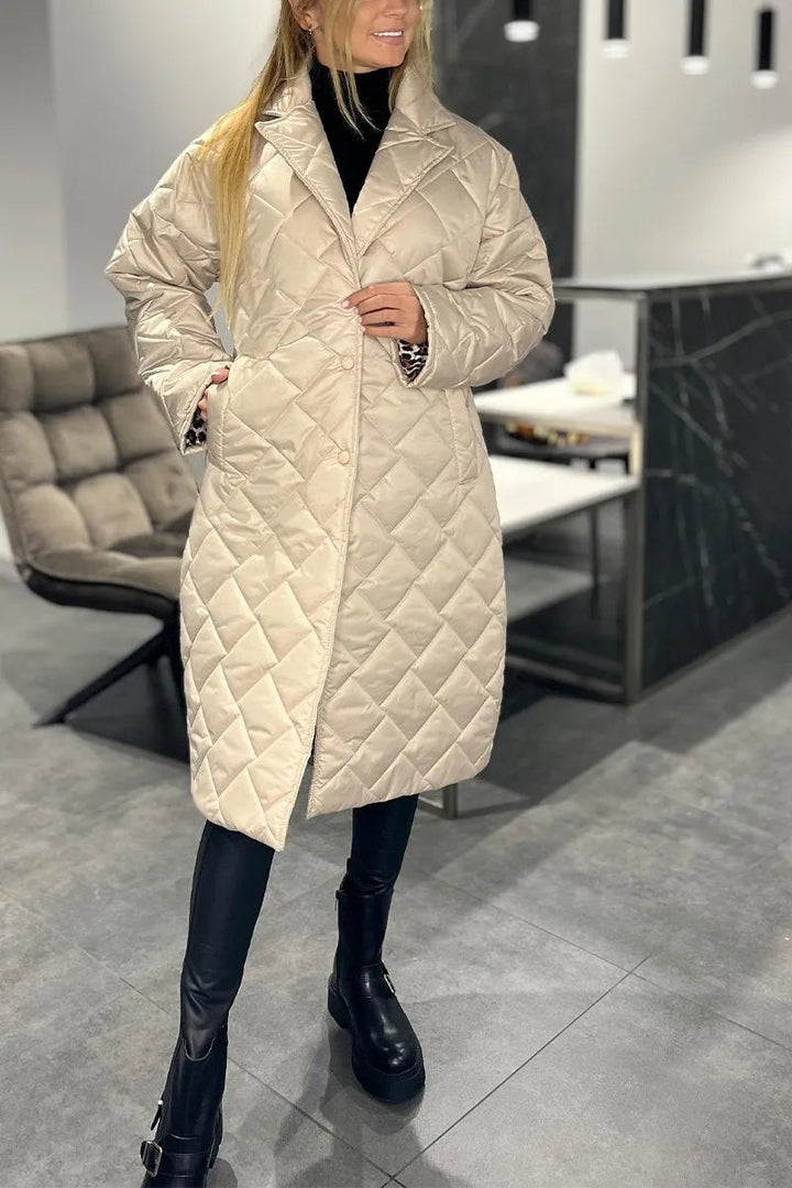 Anaïs | Cappotto Trapuntato con Fodera Leopardo 2
