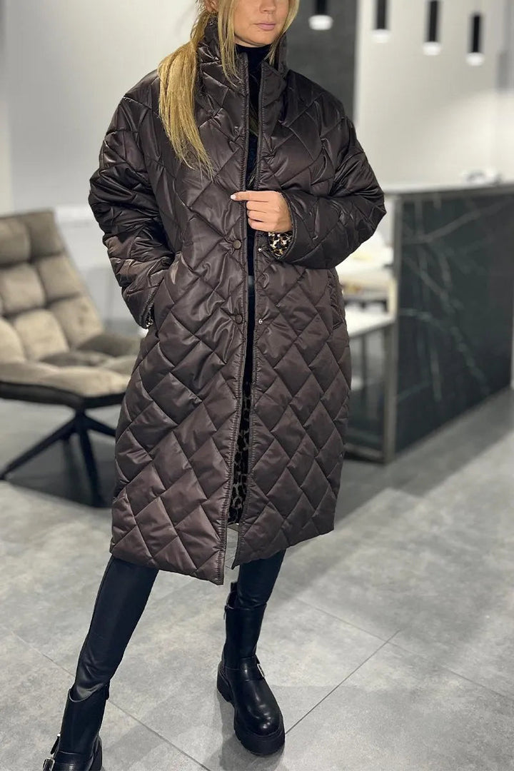 Anaïs | Cappotto Trapuntato con Fodera Leopardo 3