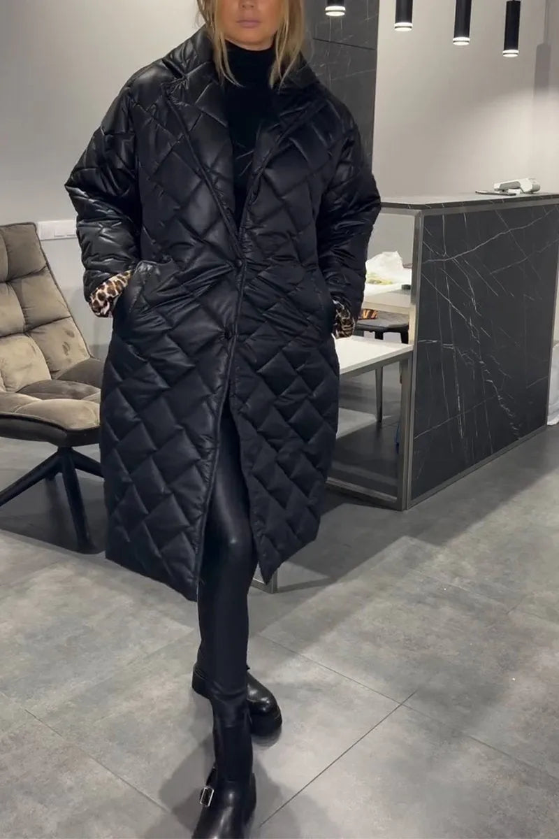 Anaïs | Cappotto Trapuntato con Fodera Leopardo 4