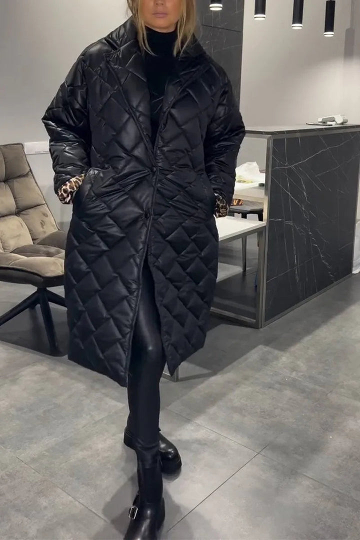 Anaïs | Cappotto Trapuntato con Fodera Leopardo 4