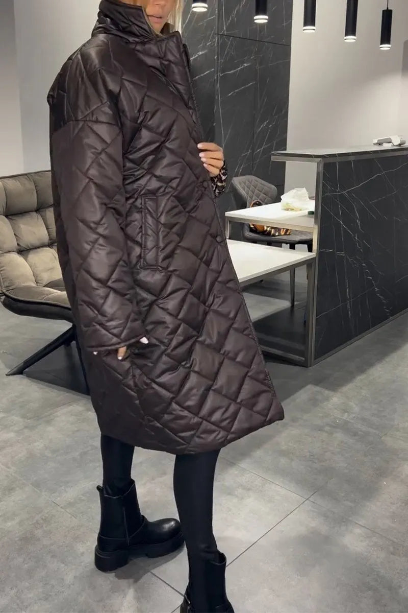 Anaïs | Cappotto Trapuntato con Fodera Leopardo 6