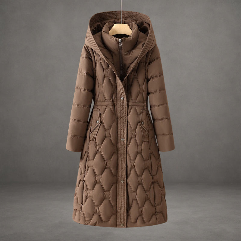 Anna | Cappotto Lungo Imbottito con Cappuccio 2