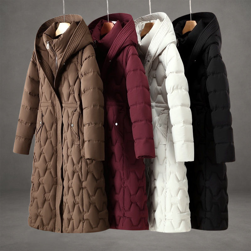 Anna | Cappotto Lungo Imbottito con Cappuccio 8
