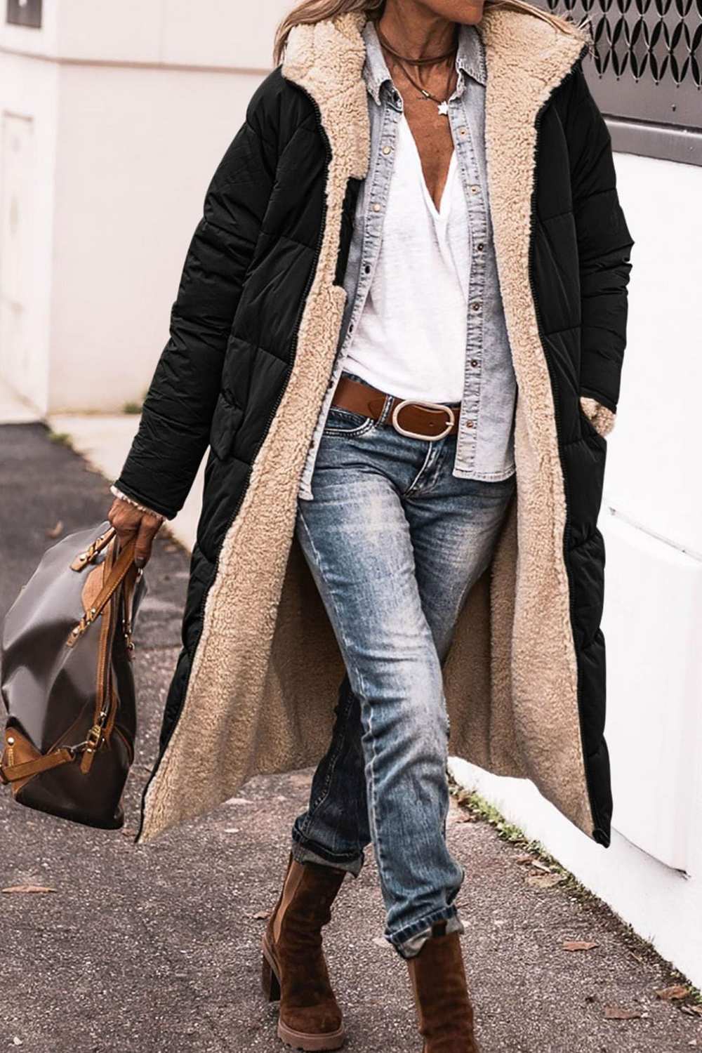 Anny | Mantello reversibile elegante 1
