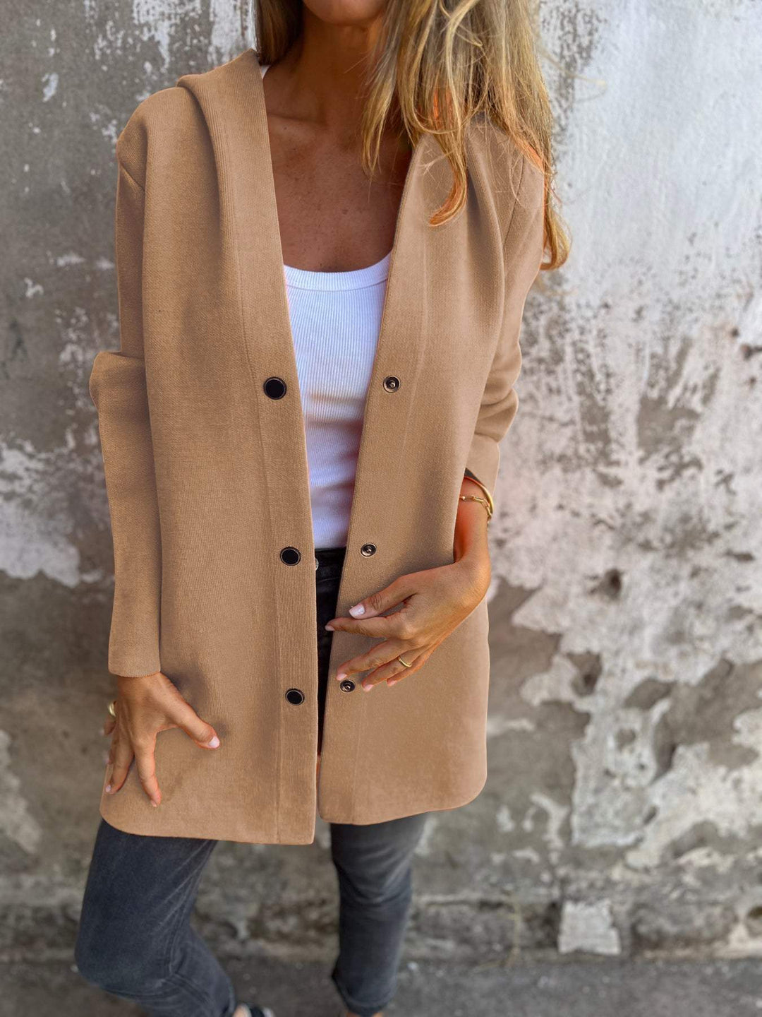 Appolinia | Cardigan casual con cappuccio 10