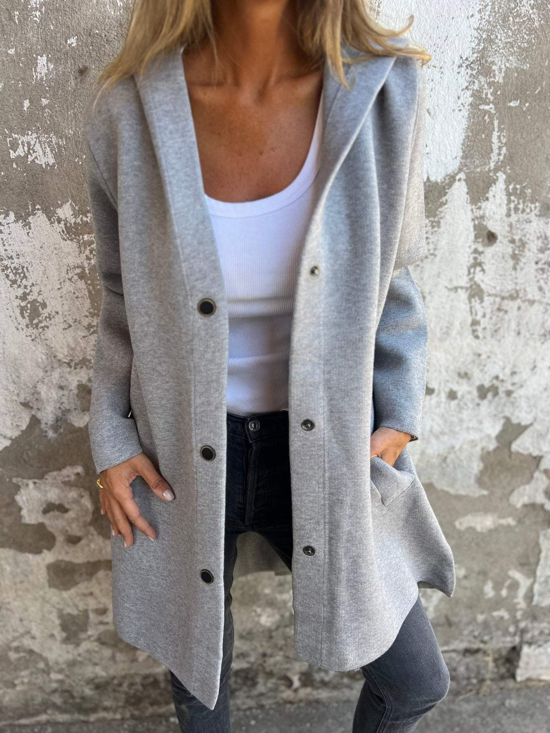 Appolinia | Cardigan casual con cappuccio 2
