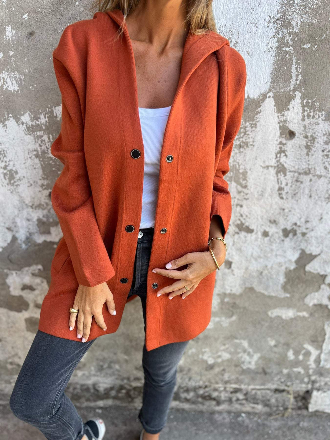 Appolinia | Cardigan casual con cappuccio 7