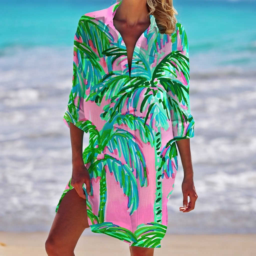 Ariel - Abito camicia da spiaggia morbido per donne 3
