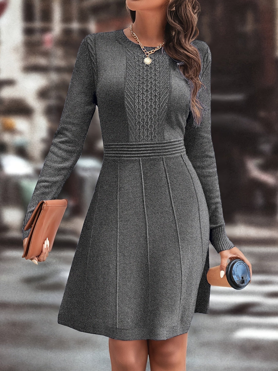 Armonia™ – Abito in maglia da donna a linea A, elegante e versatile 8