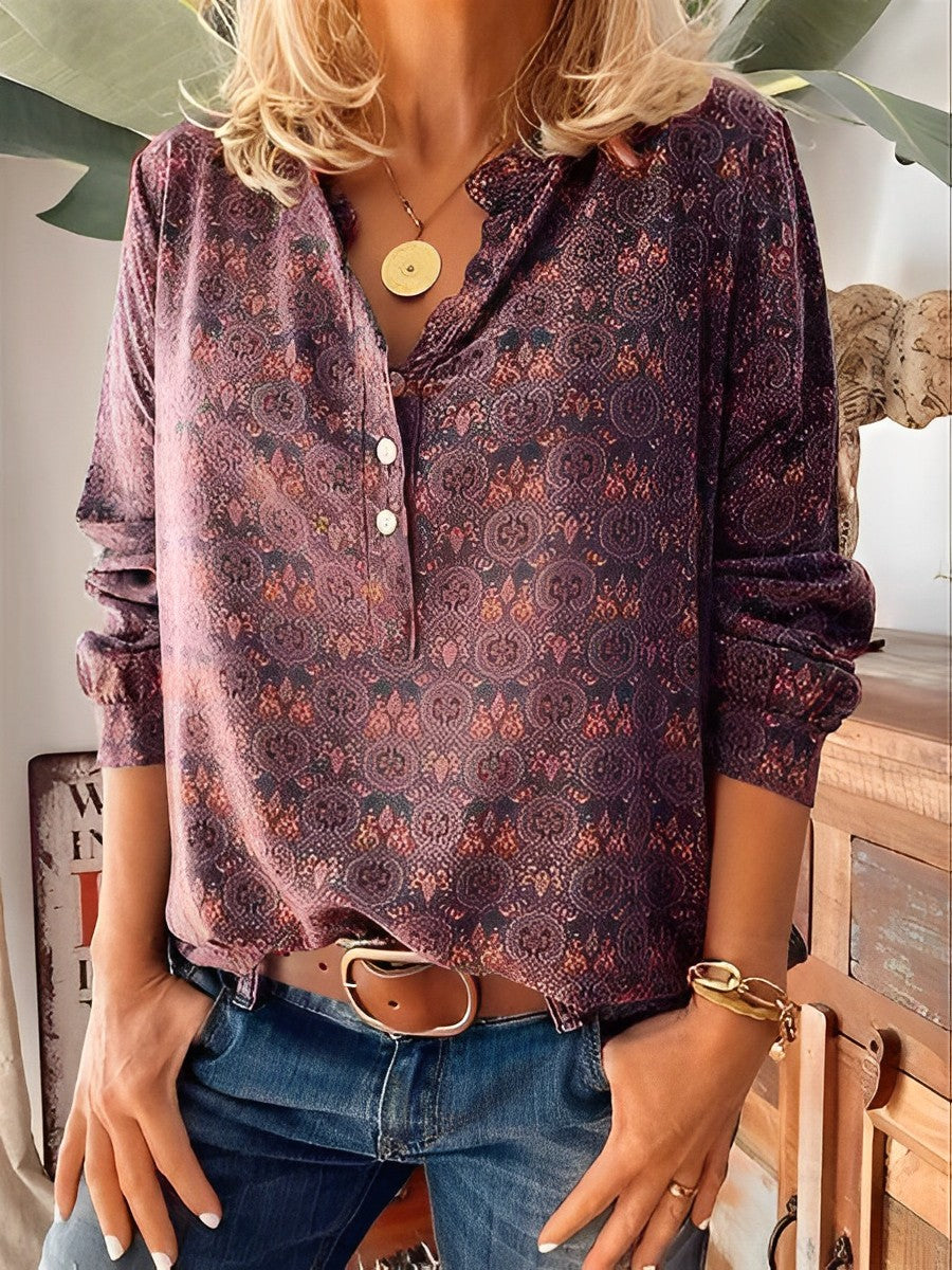 Bellamy - Classica blusa stampata per donne 0