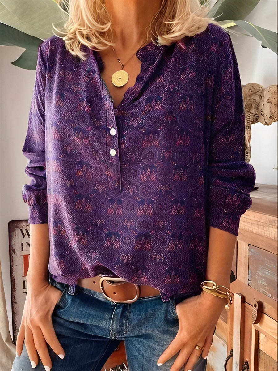 Bellamy - Classica blusa stampata per donne 1