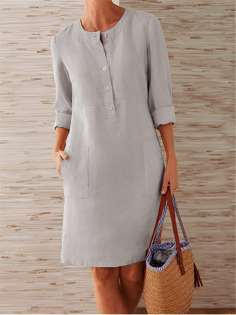 Blaire - Abito in lino elegante e morbido da donna 4