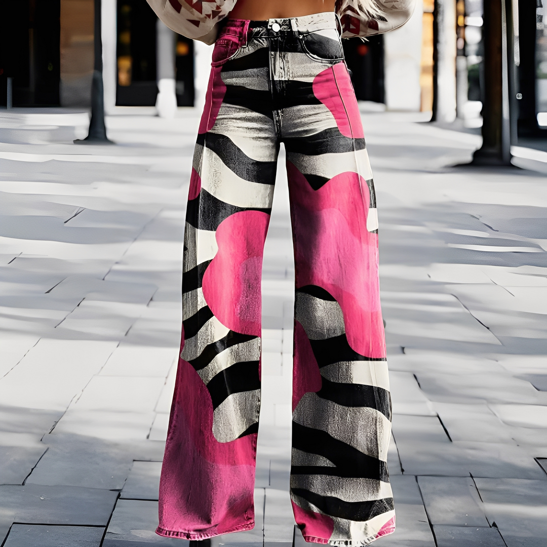 Briley - Pantaloni eleganti e chic a gamba larga per donne 0