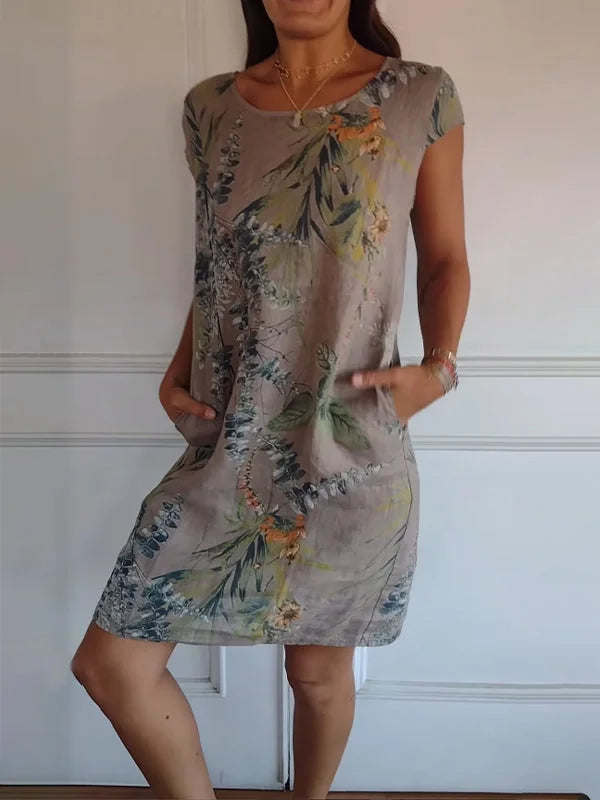 Britt – Abito stampato con scollo rotondo 2