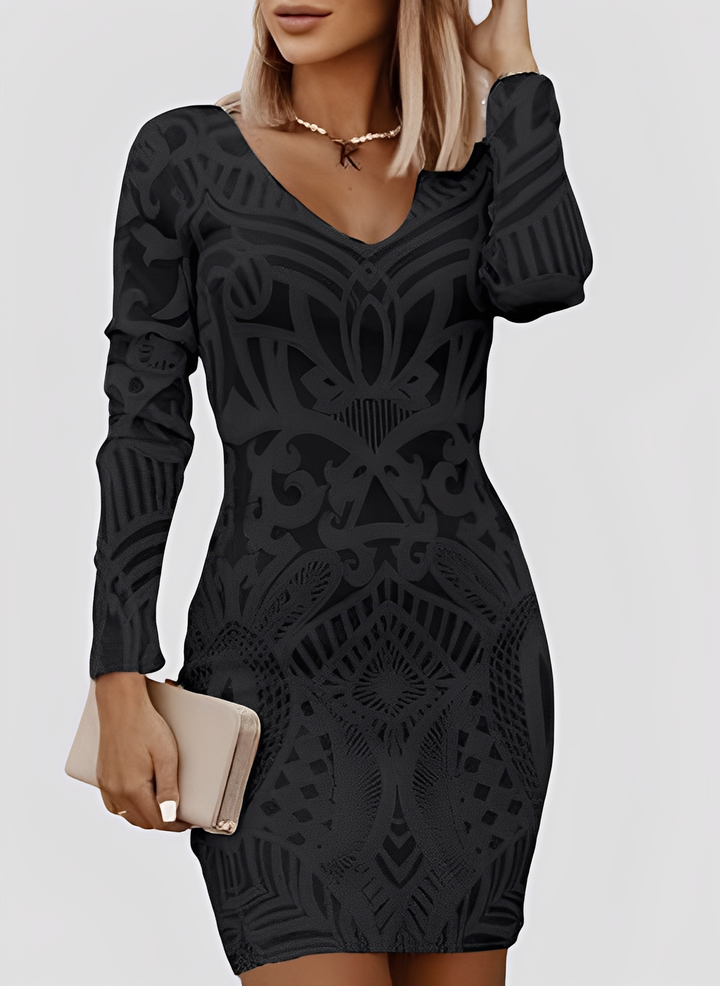 Caitlyn - Elegante abito attillato a maniche lunghe per donne 5