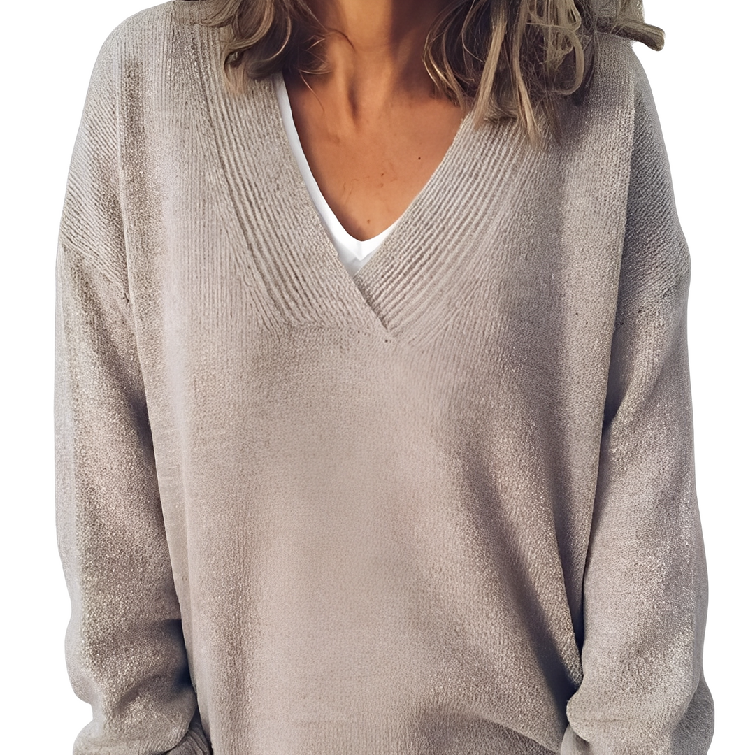 Camryn - Maglione casual lavorato a maglia per donne 4