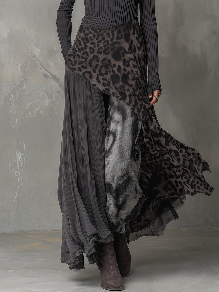 Carmen | Abito maxi boho con stampa leopardata 3