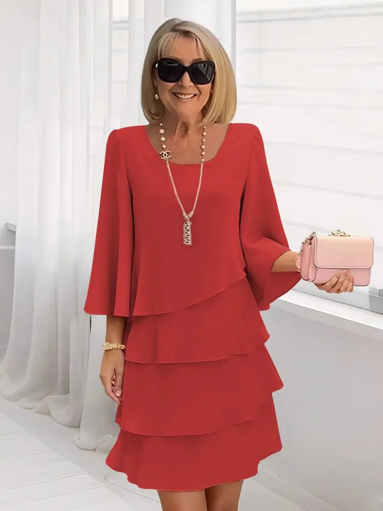 Catherine | Elegante e comodo abito con volant 2