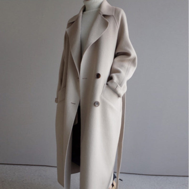 Celeste – Cappotto Lungo in Lana dal Taglio Raffinato 0
