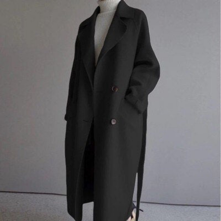 Celeste – Cappotto Lungo in Lana dal Taglio Raffinato 2