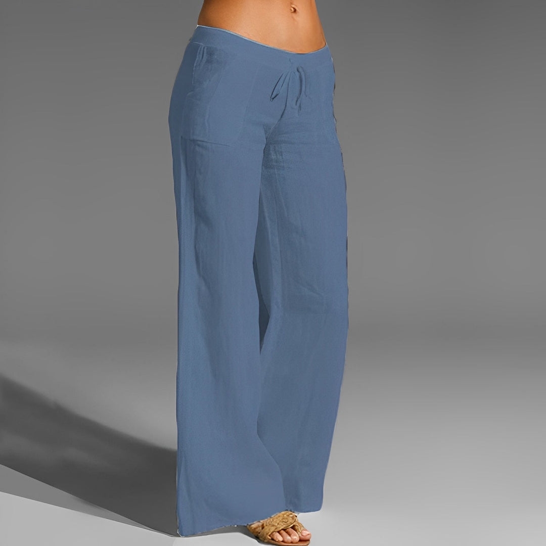 Celestine - Pantaloni in lino elasticizzati da donna 2