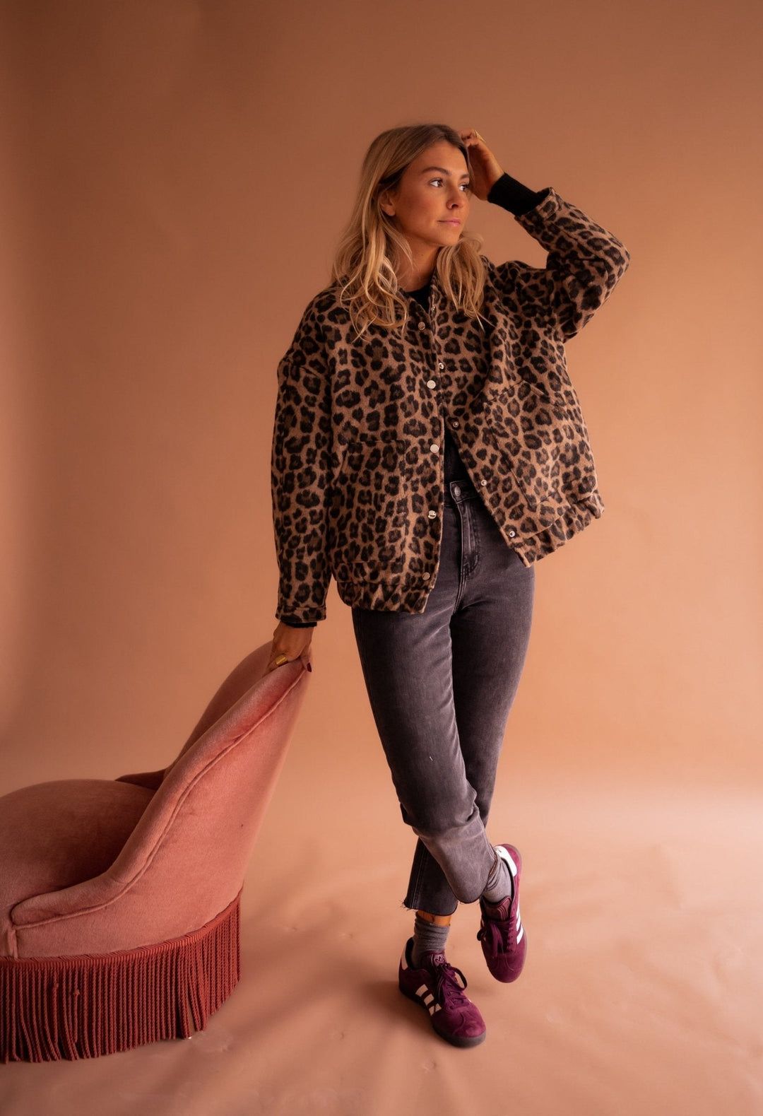 Charlene | Giacca Leopardata alla Moda 3