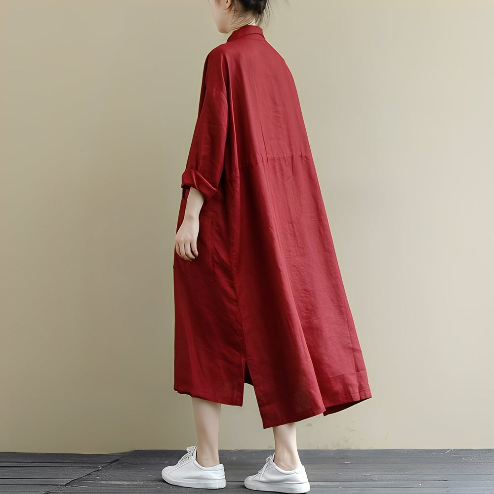 Chelsie - Maxiabito oversize con bottoni per donne 1