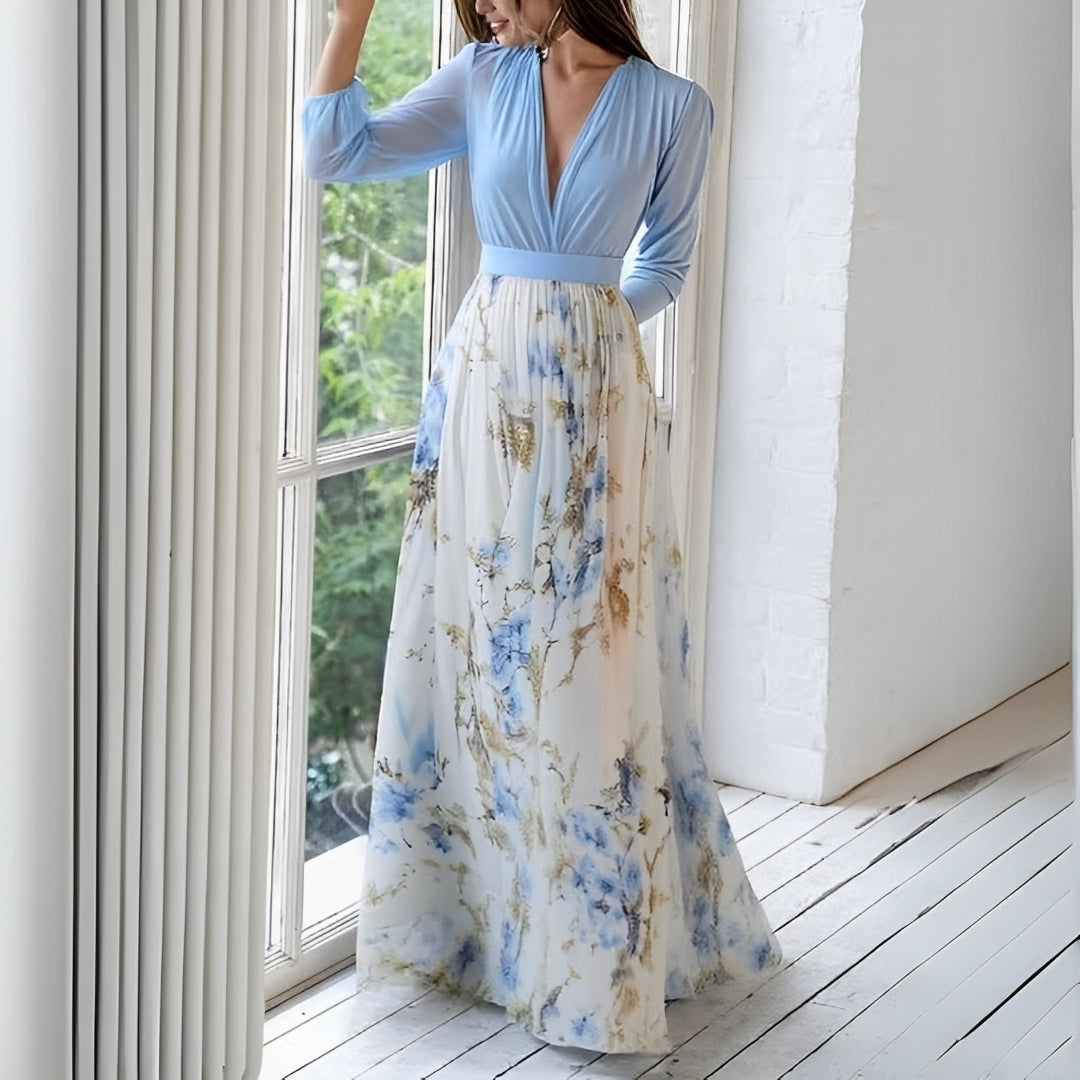 Cherise - Abito lungo alla moda con stampa floreale 1