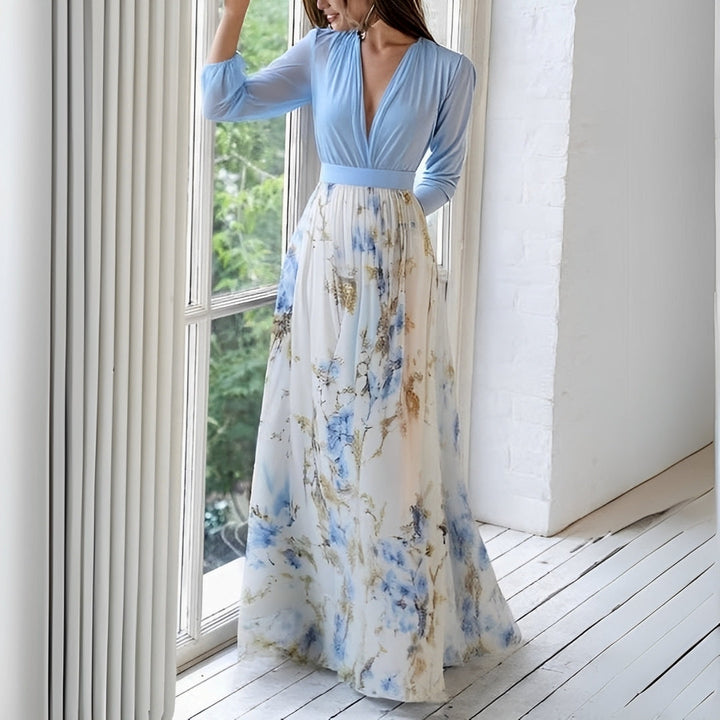 Cherise - Abito lungo alla moda con stampa floreale 1