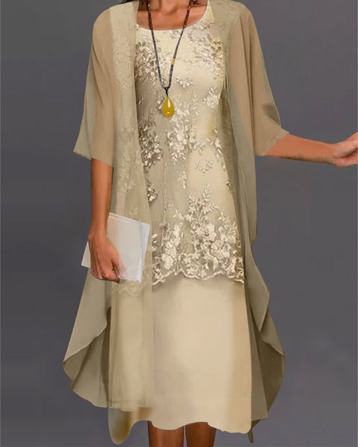 Chona - Abito in chiffon elegante a due pezzi 1