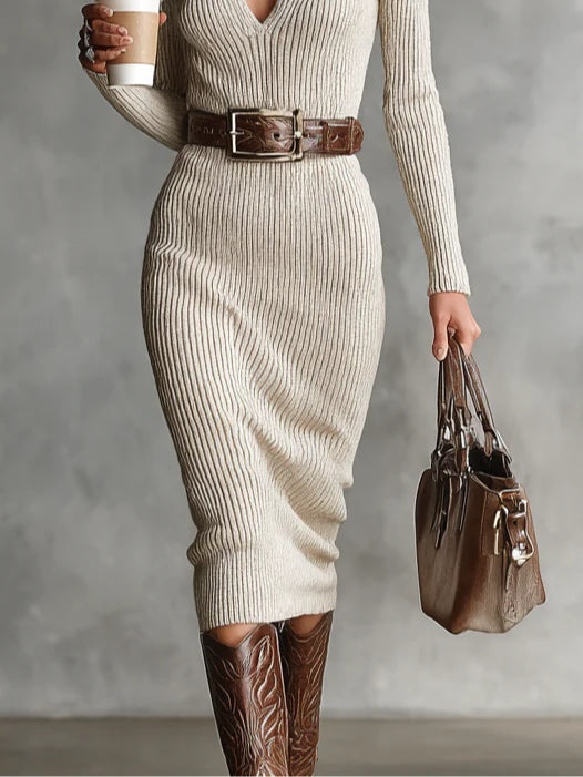 Clara | Abito elegante con collo medio alto 1
