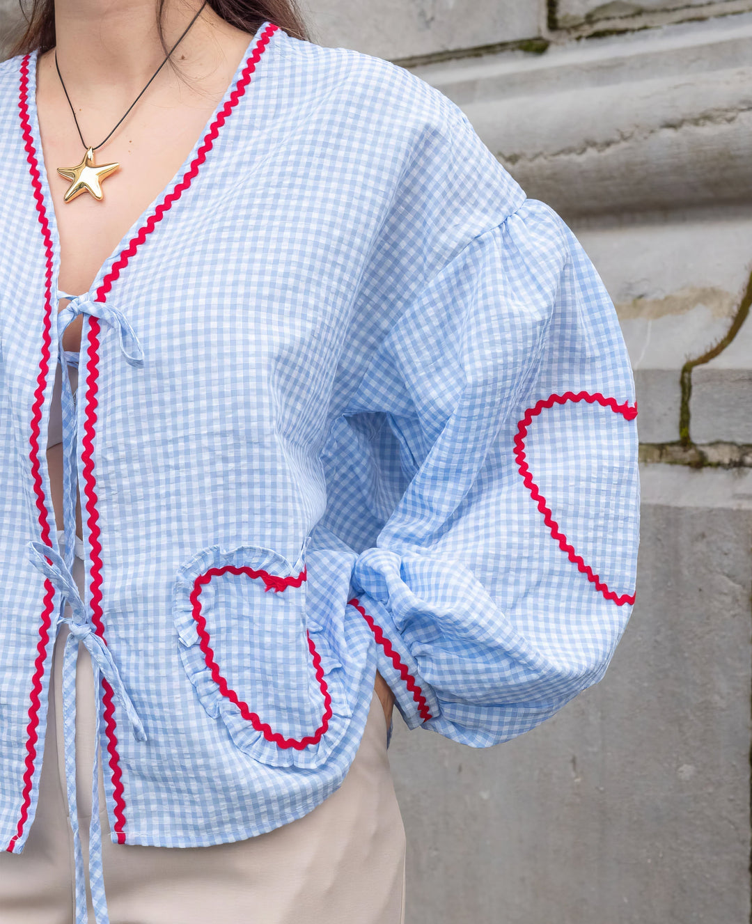 Claudia – Blusa Gingham con Fiocco 6