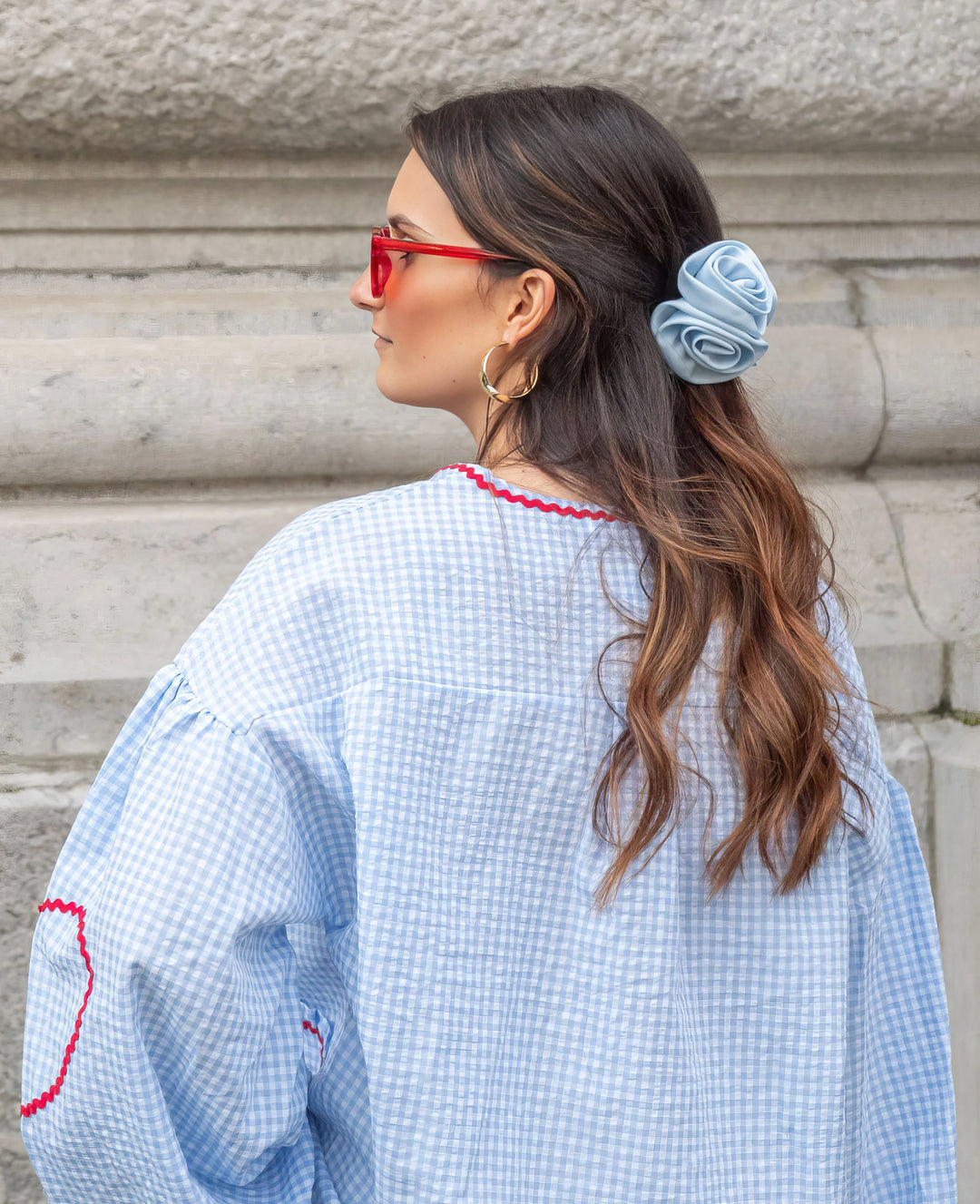 Claudia – Blusa Gingham con Fiocco 7