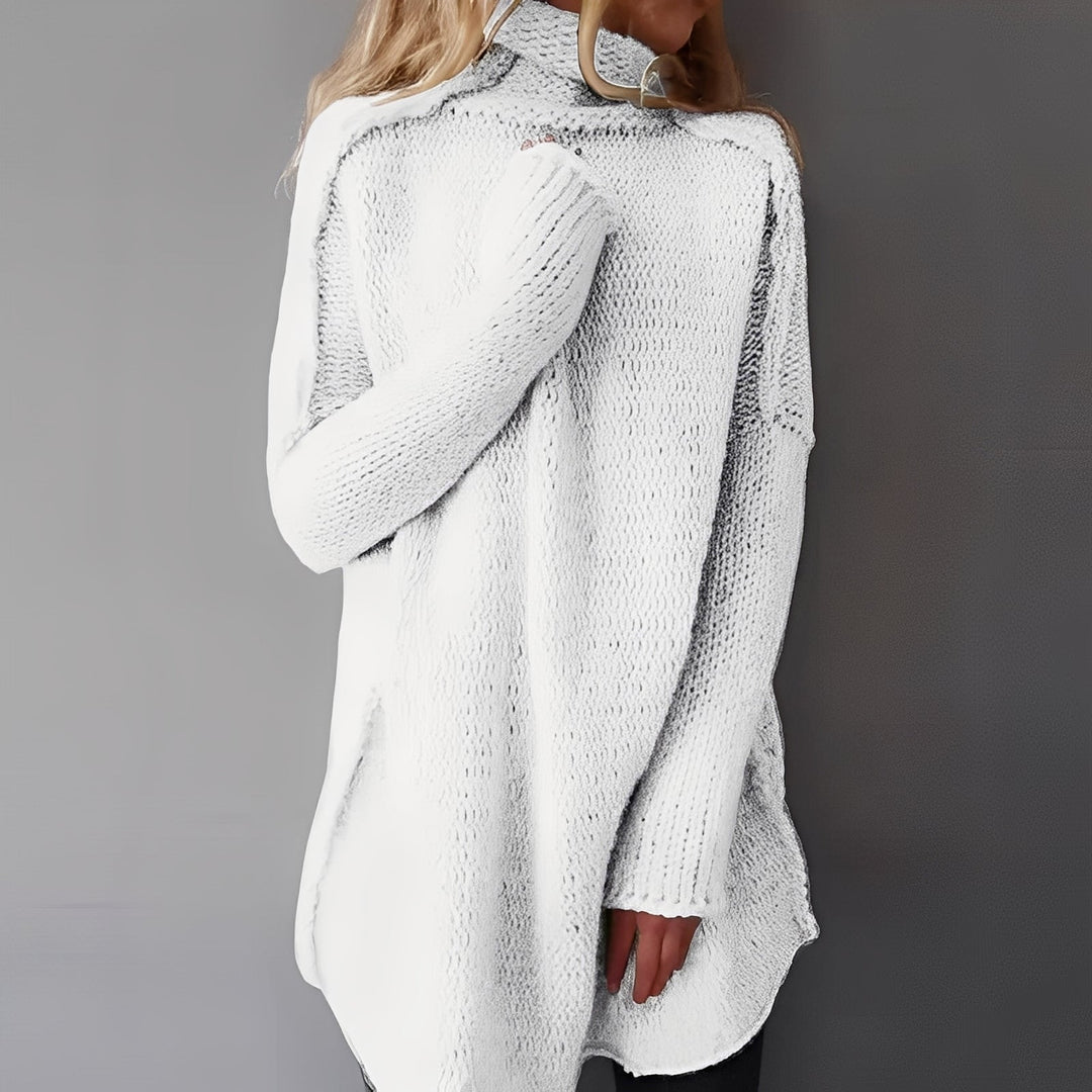 Coreen - Maglione a collo alto casual e ampio per donne 0