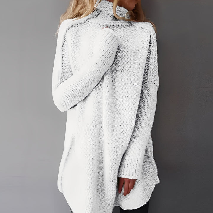 Coreen - Maglione a collo alto casual e ampio per donne 0