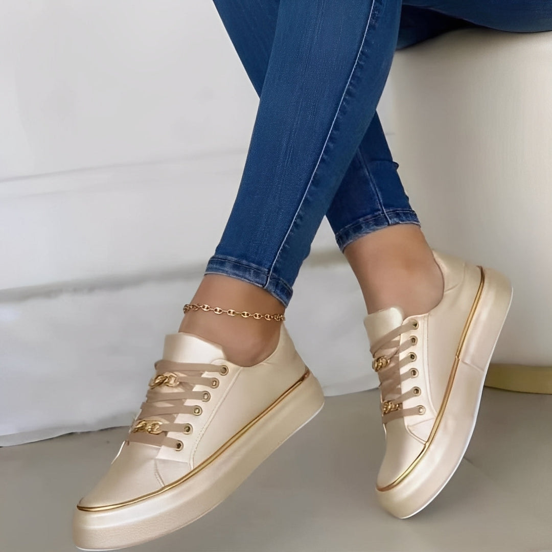 Deziree - Eleganti scarpe con plateau con catene per donne 1