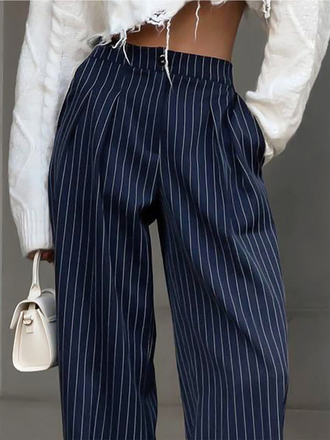 Diana – Pantaloni a Plettini a Righe 1
