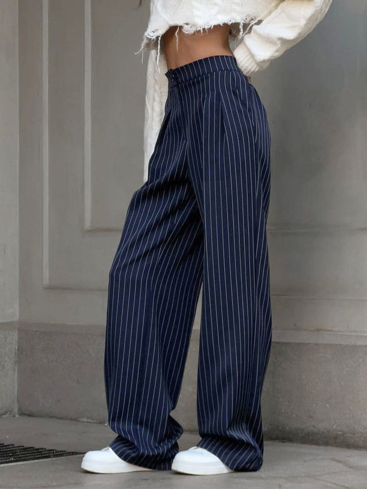 Diana – Pantaloni a Plettini a Righe 2