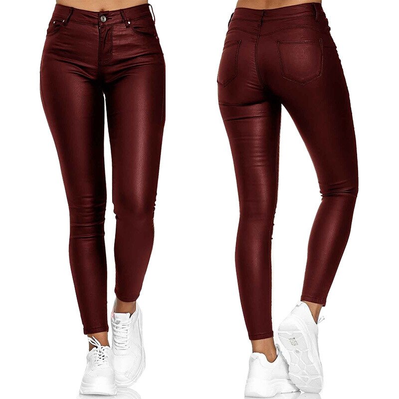 Dina – Pantaloni in pelle stretch 2